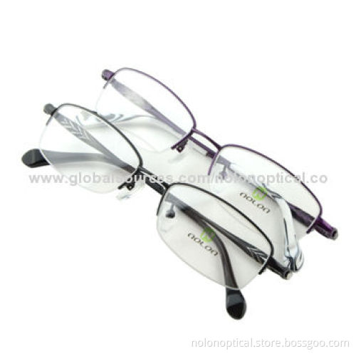 2014 hot sale titanium women eye glass frames, logo can be printed